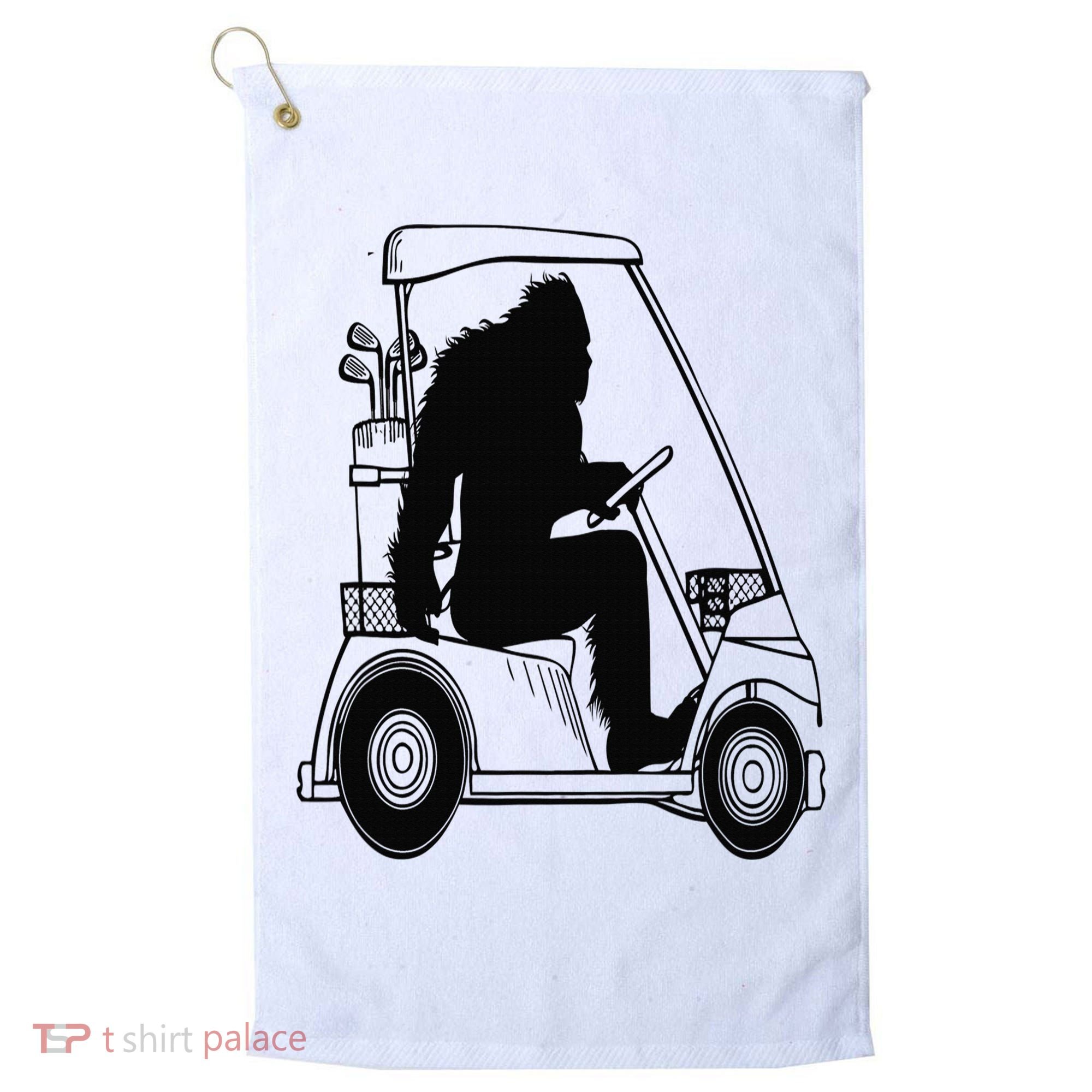 Bigfoot Golf Tee Sasquatch Driving Golf Golf Towel
