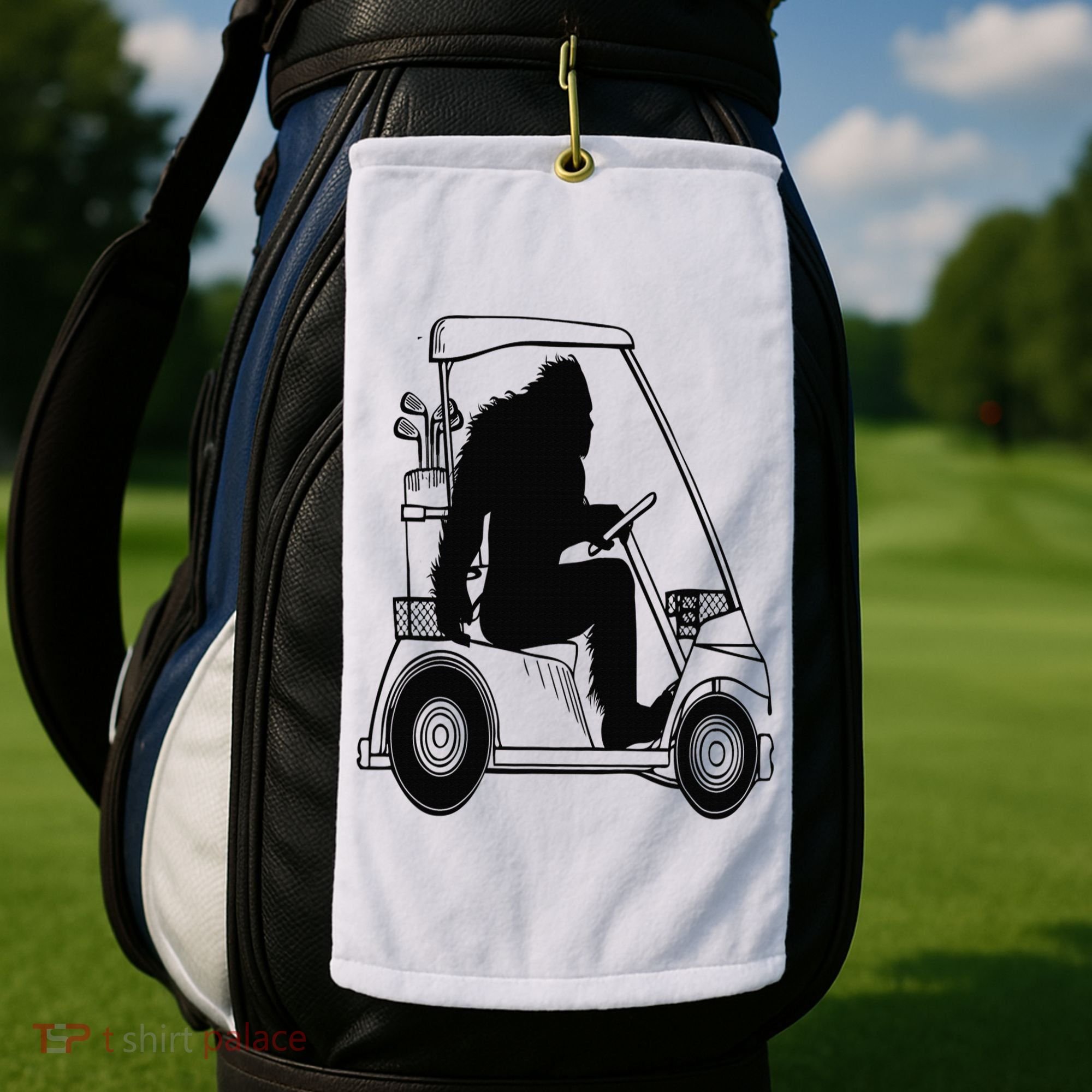 Bigfoot Golf Tee Sasquatch Driving Golf Golf Towel