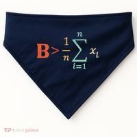 Be Greater Than Average Funny Math Teacher Nerd USA-Made Doggie Bandana thumb 0