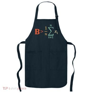 Be Greater Than Average Funny Math Teacher Nerd Apron