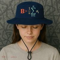 Be Greater Than Average Funny Math Teacher Nerd Bucket Hat thumb 3
