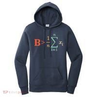 Be Greater Than Average Funny Math Teacher Nerd Women's Hoodie thumb 0