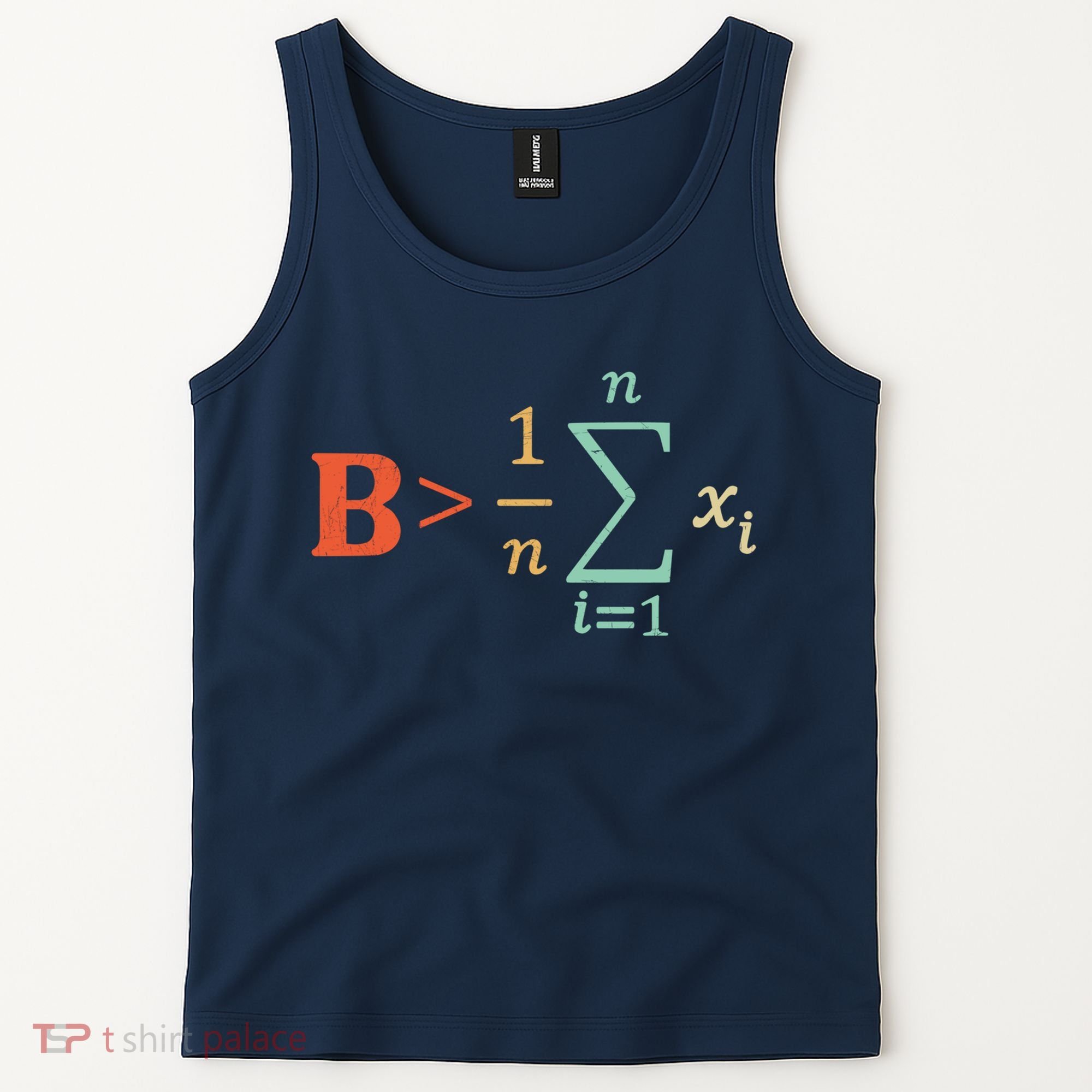 Be Greater Than Average Funny Math Teacher Nerd Tank Top