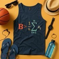 Be Greater Than Average Funny Math Teacher Nerd Tank Top thumb 4