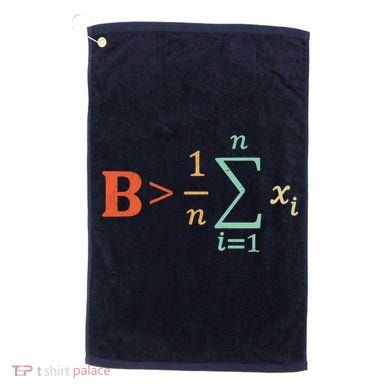 Be Greater Than Average Funny Math Teacher Nerd Golf Towel