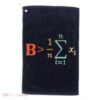 Be Greater Than Average Funny Math Teacher Nerd Golf Towel thumb 0