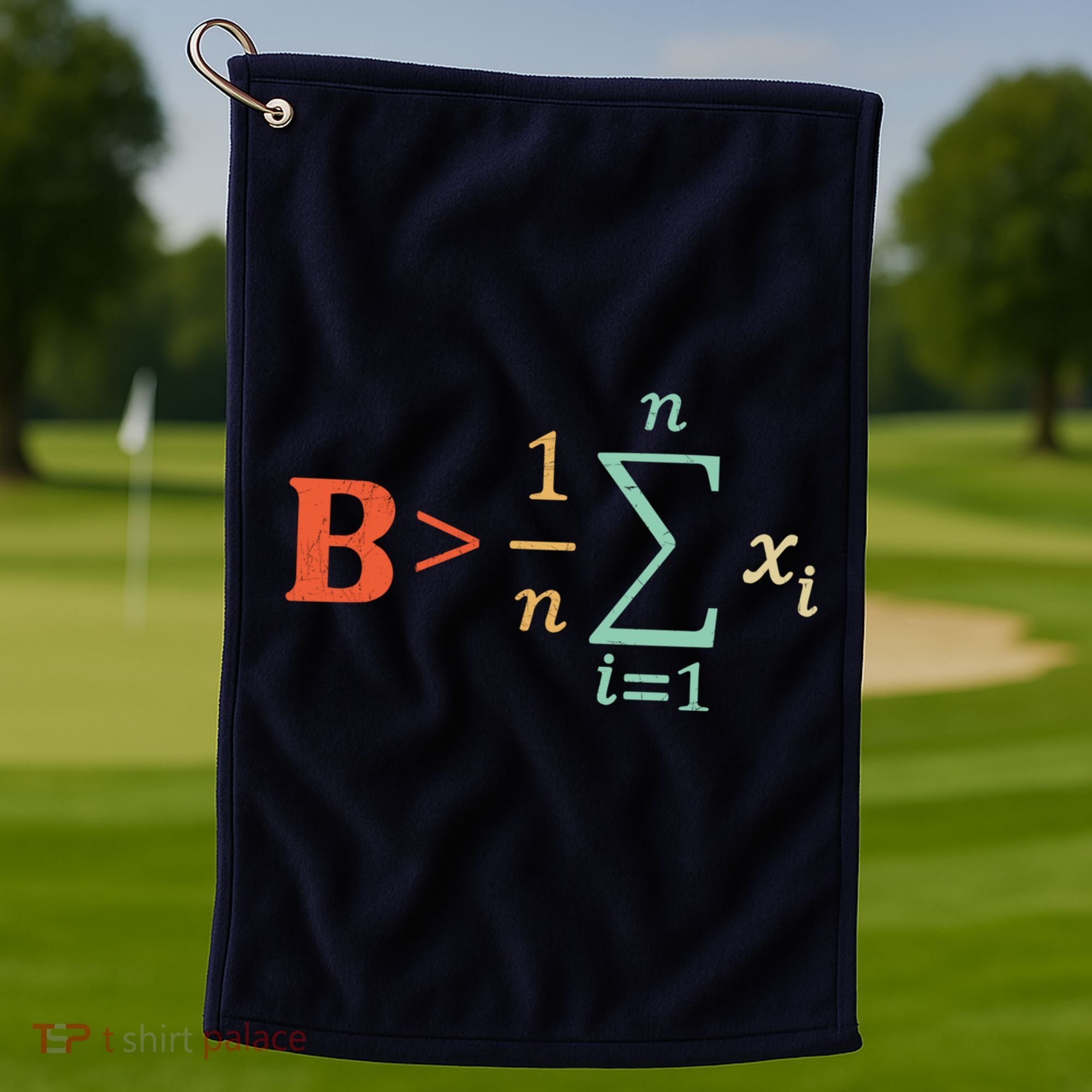 Be Greater Than Average Funny Math Teacher Nerd Golf Towel