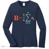 Be Greater Than Average Funny Math Teacher Nerd Women's Long Sleeve Shirt thumb 0