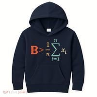 Be Greater Than Average Funny Math Teacher Nerd Kids Hoodie thumb 0