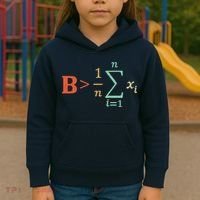 Be Greater Than Average Funny Math Teacher Nerd Kids Hoodie thumb 3