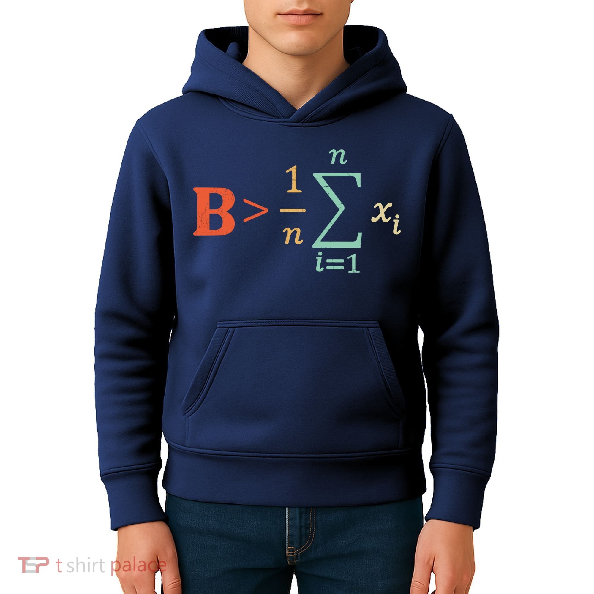 Be Greater Than Average Funny Math Teacher Nerd Kids Hoodie