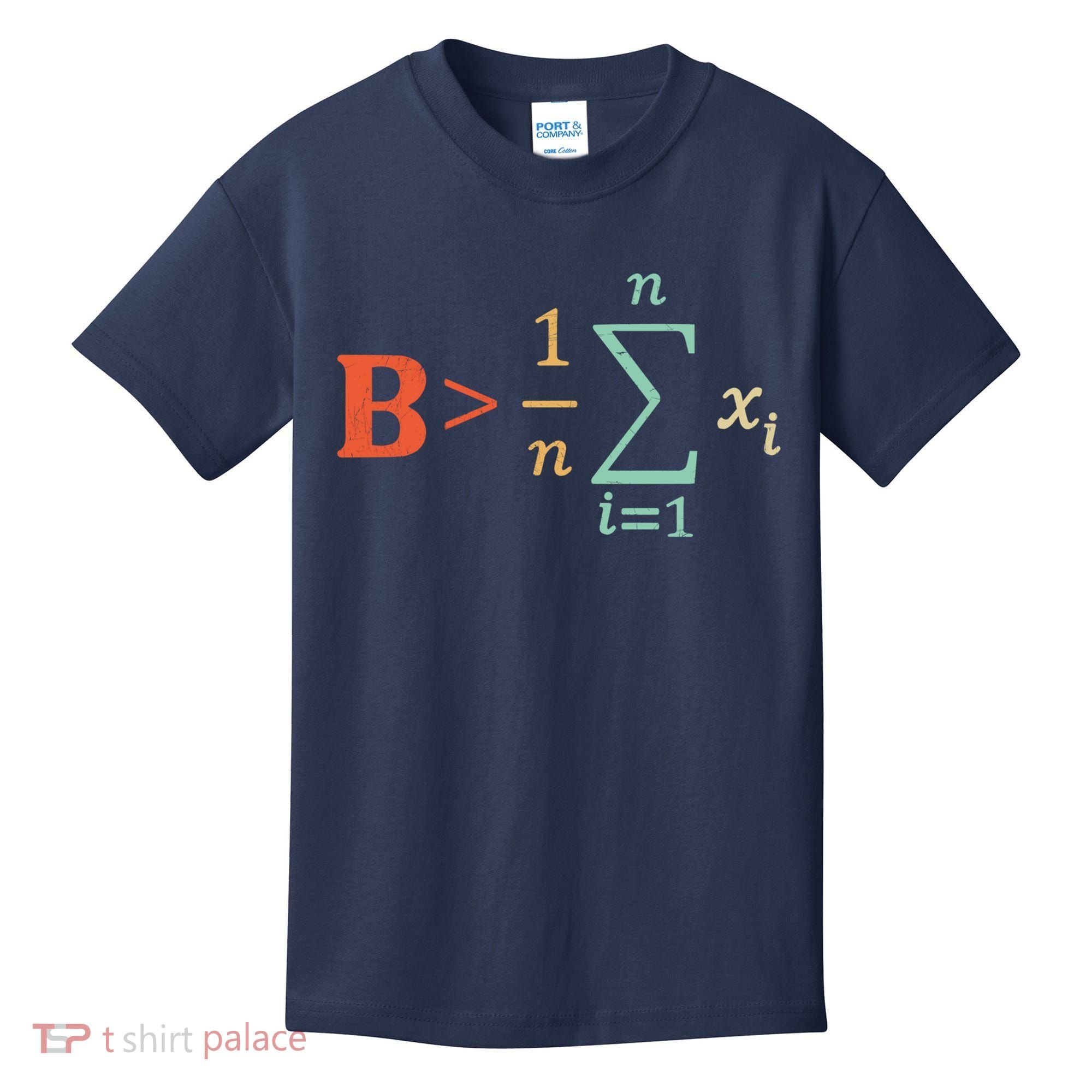 Be Greater Than Average Funny Math Teacher Nerd Kids T-Shirt