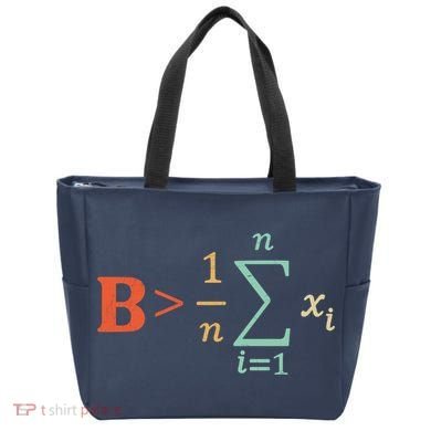 Be Greater Than Average Funny Math Teacher Nerd Tote Bag