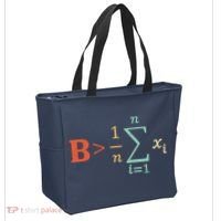 Be Greater Than Average Funny Math Teacher Nerd Tote Bag thumb 2