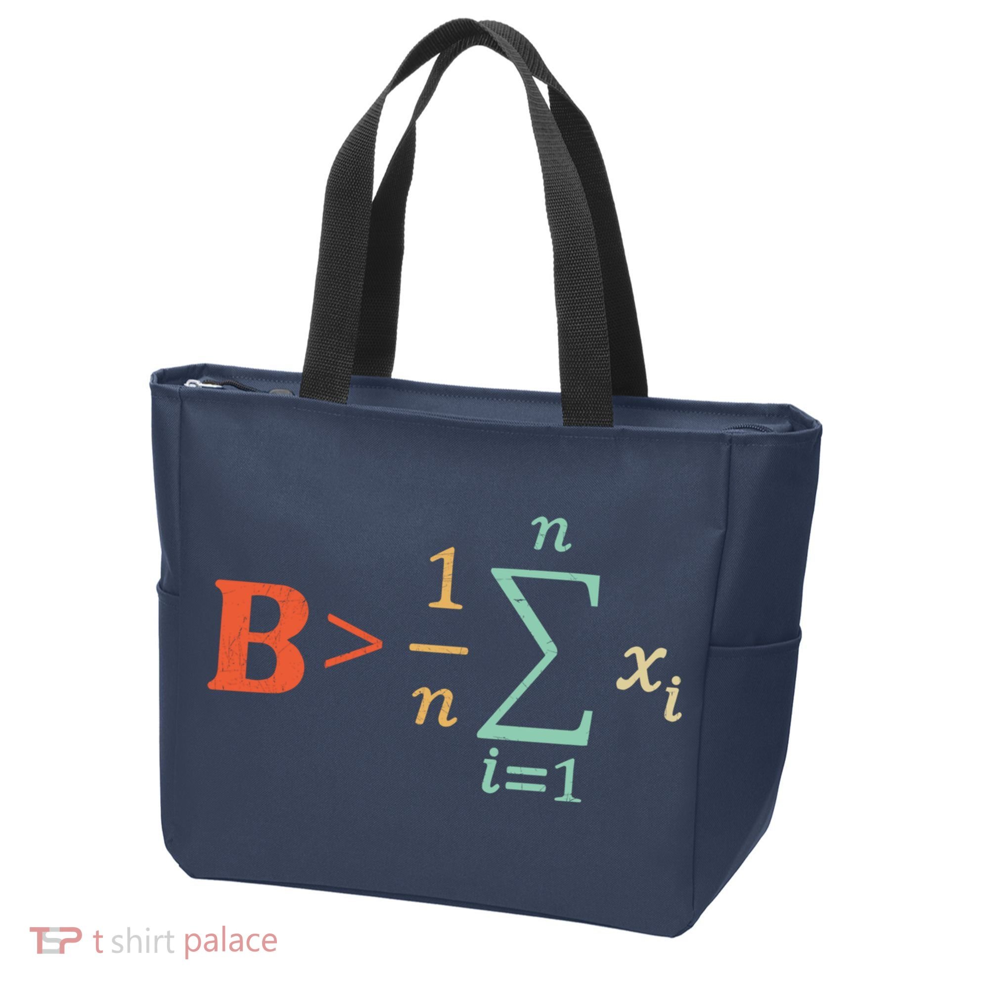 Be Greater Than Average Funny Math Teacher Nerd Tote Bag