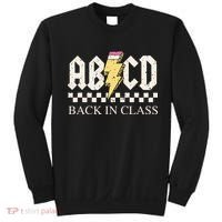 Boy Girl Teachers Rock Back To School Abcd Back In Class Sweatshirt thumb 0