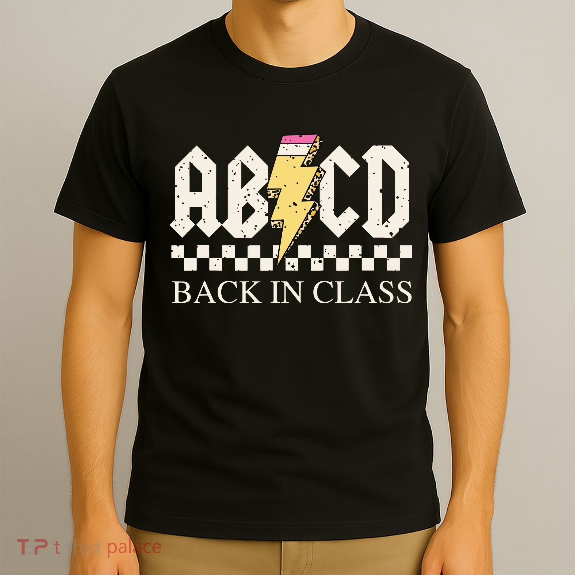 Boy Girl Teachers Rock Back To School Abcd Back In Class T-Shirt