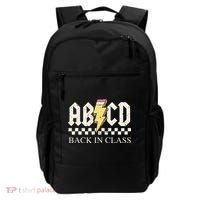 Boy Girl Teachers Rock Back To School Abcd Back In Class Backpack thumb 0
