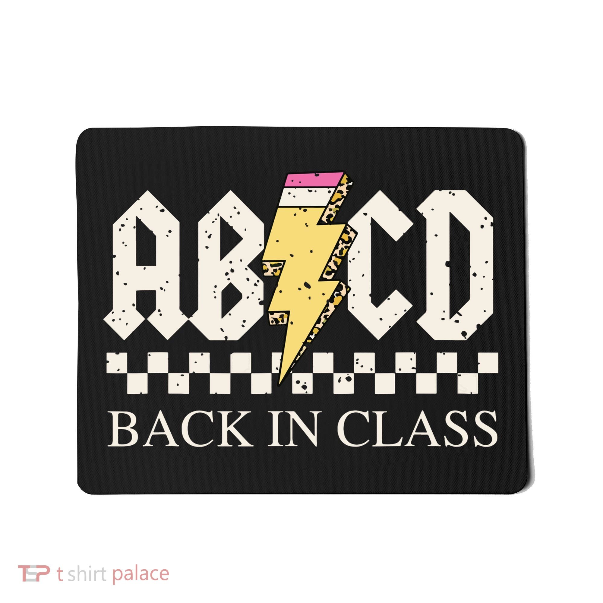 Boy Girl Teachers Rock Back To School Abcd Back In Class Mousepad