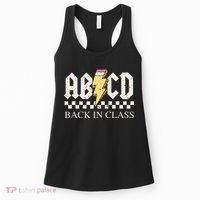 Boy Girl Teachers Rock Back To School Abcd Back In Class Women's Tank Top thumb 0