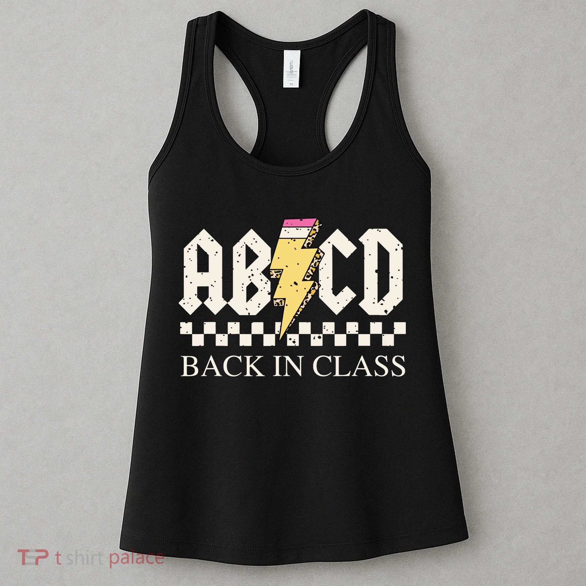 Boy Girl Teachers Rock Back To School Abcd Back In Class Women's Tank Top