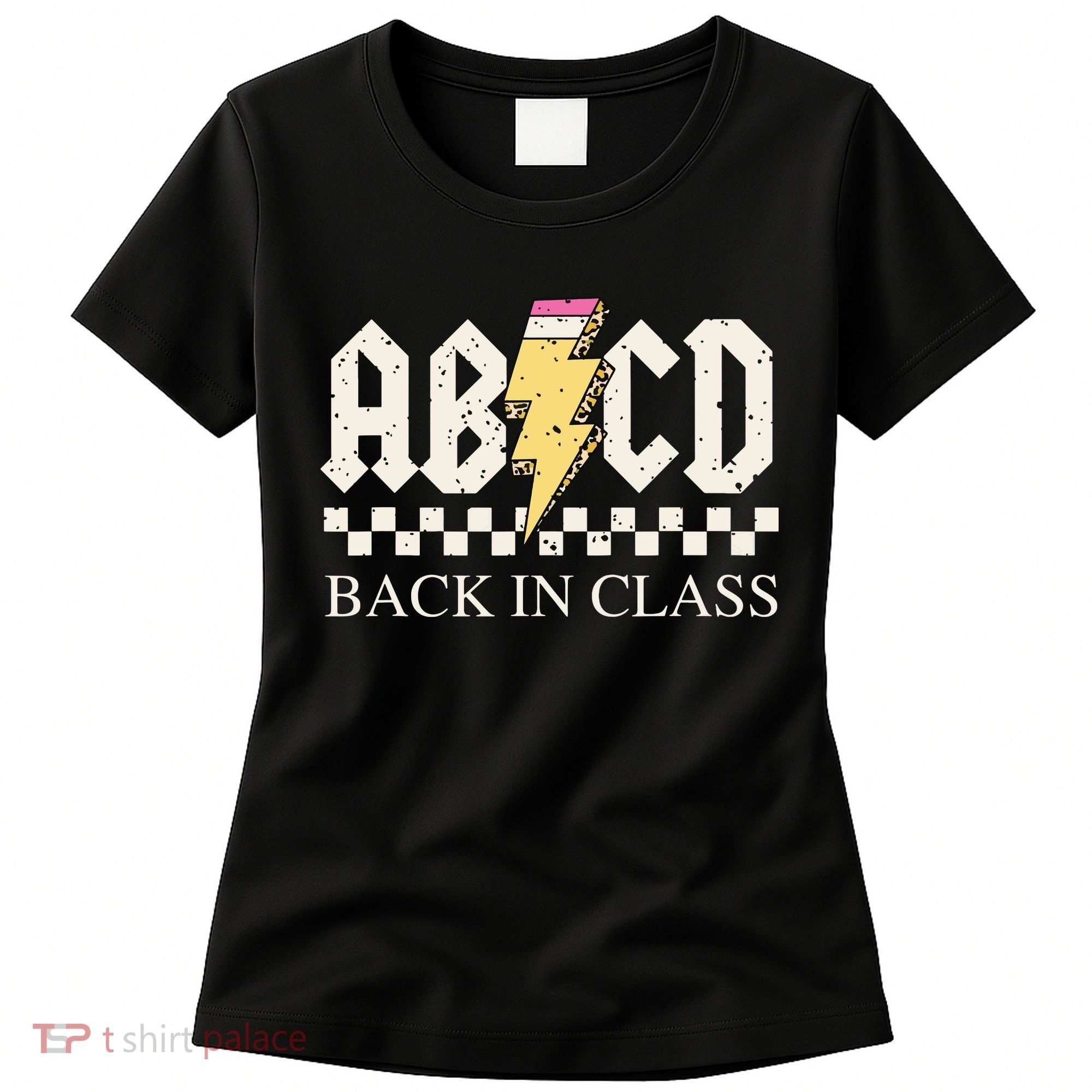 Boy Girl Teachers Rock Back To School Abcd Back In Class Women's T-Shirt