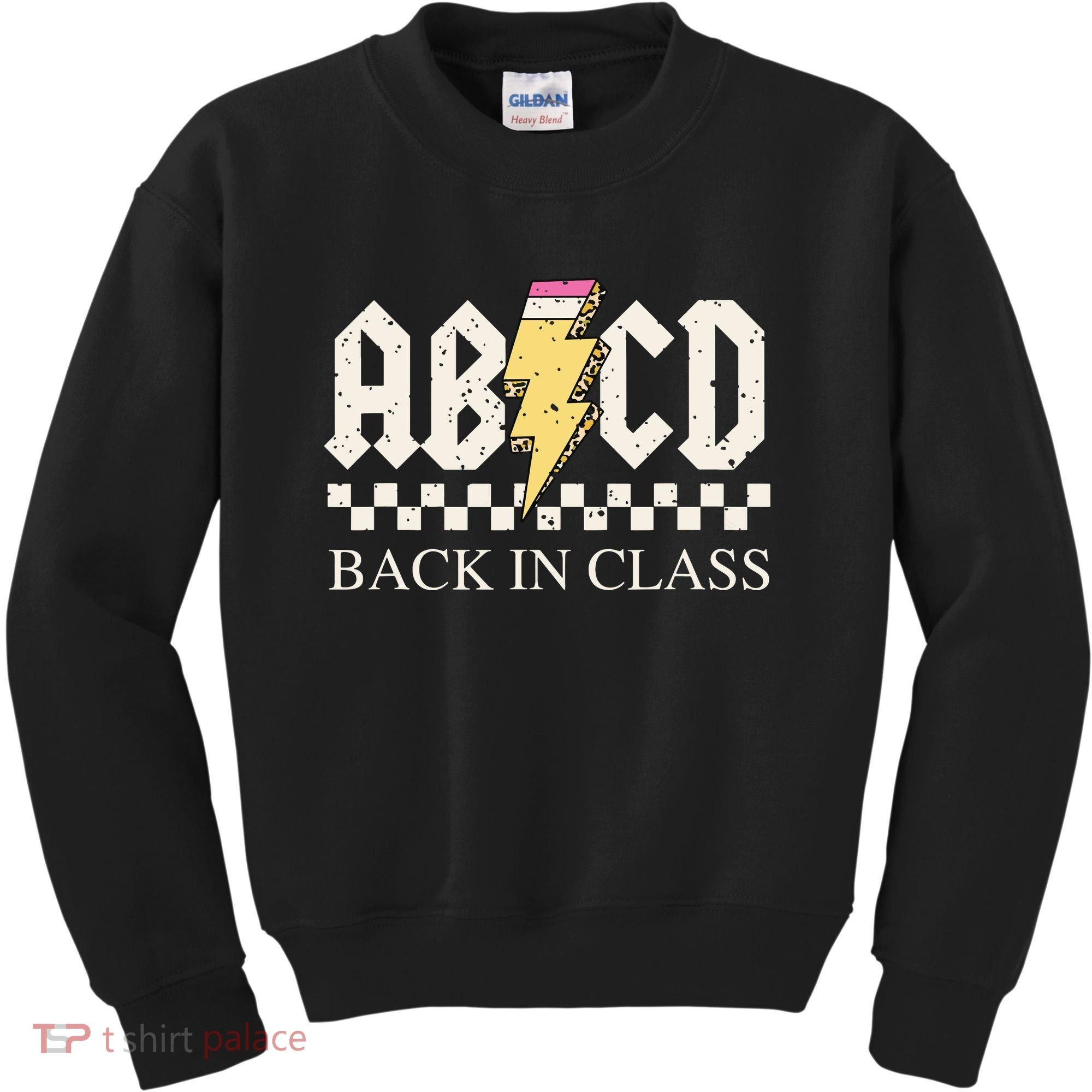 Boy Girl Teachers Rock Back To School Abcd Back In Class Kids Sweatshirt