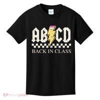 Boy Girl Teachers Rock Back To School Abcd Back In Class Kids T-Shirt thumb 0