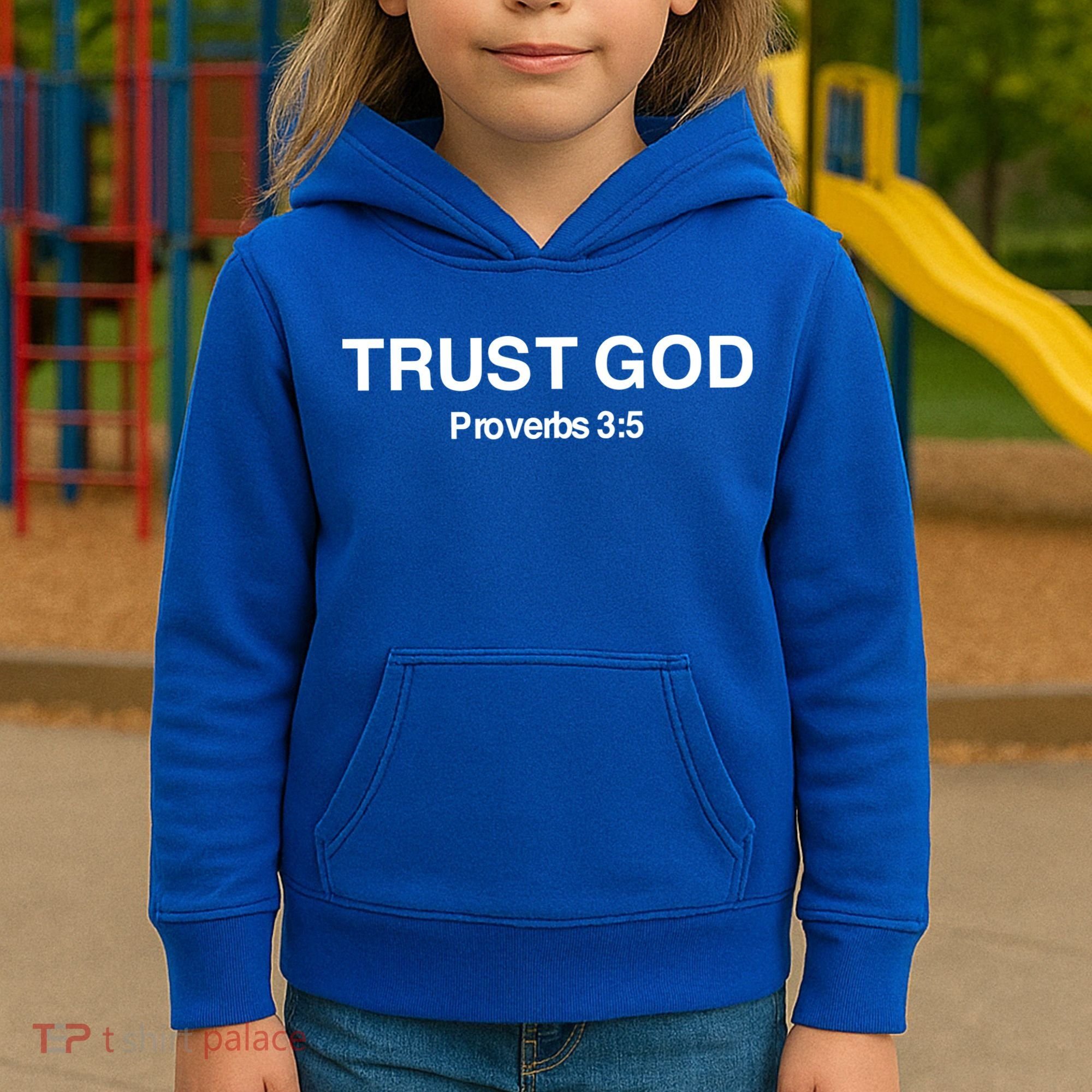 Bryson Gray Trust God Proverbs Kids Hoodie