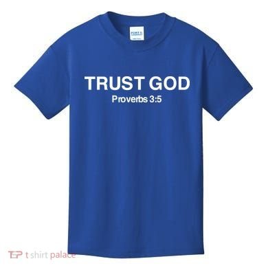 Bryson Gray Trust God Proverbs Kids T-Shirt