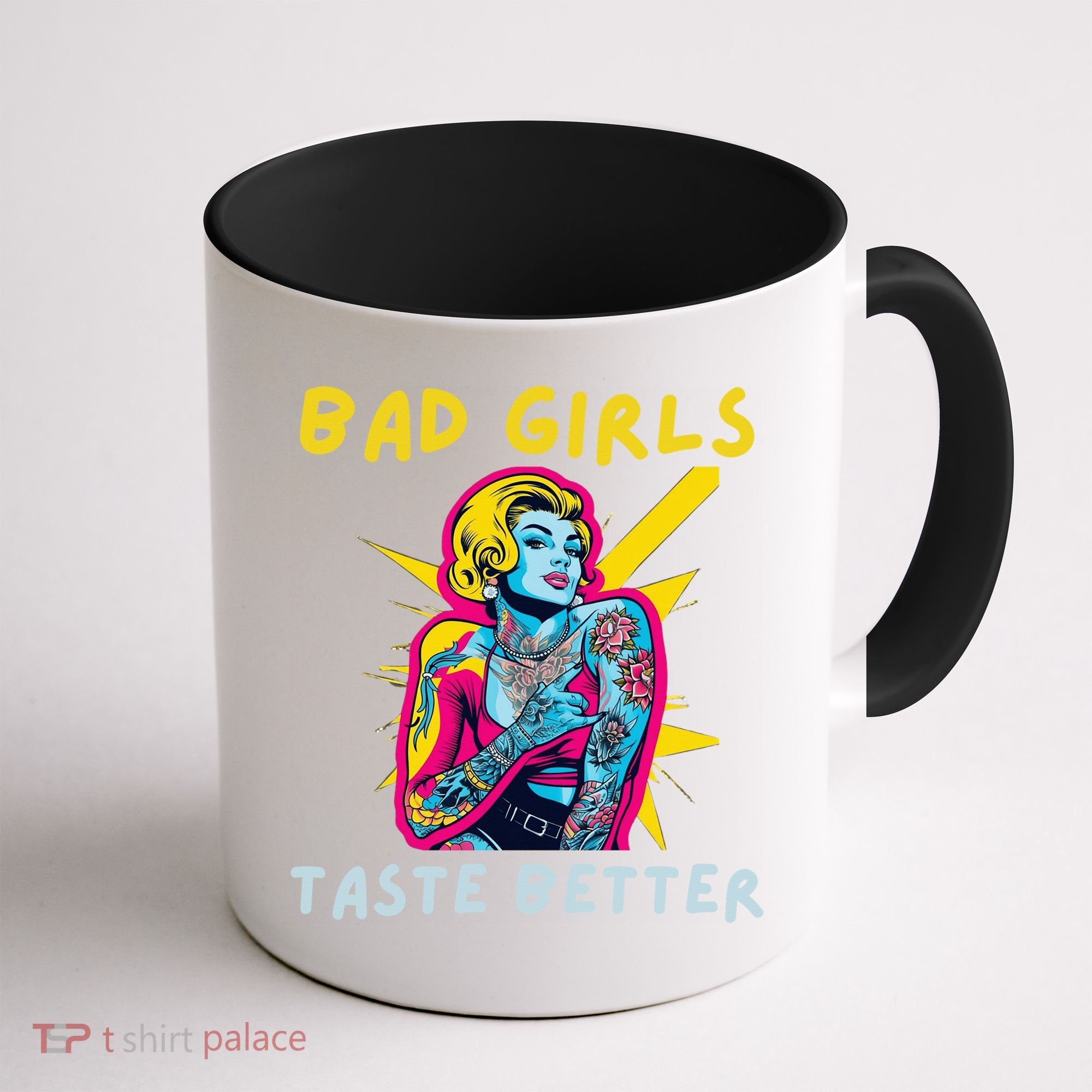 Bad Girl Taste Better Graphic Tattoo Coffee Mug