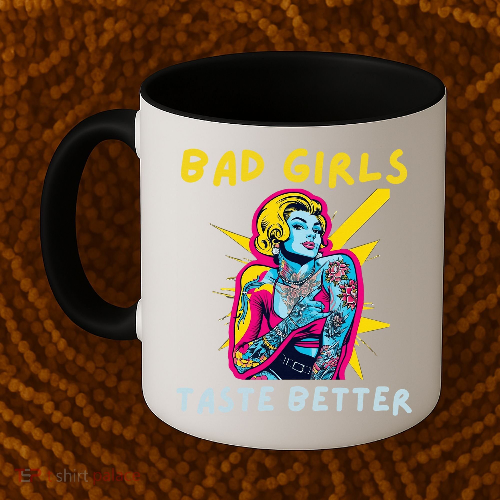 Bad Girl Taste Better Graphic Tattoo Coffee Mug