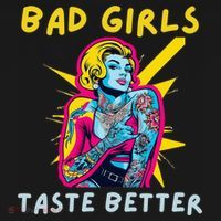 Bad Girl Taste Better Graphic Tattoo Women's Hoodie thumb 2