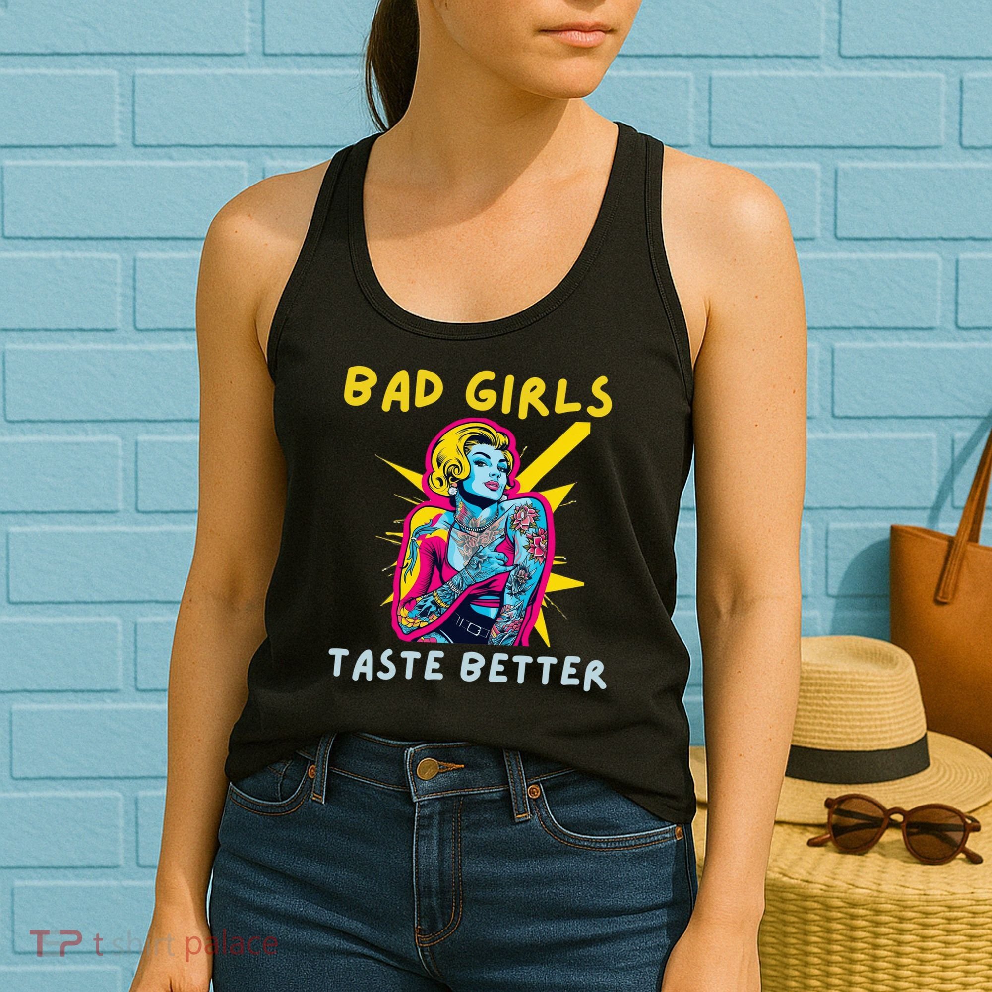 Bad Girl Taste Better Graphic Tattoo Women's Tank Top