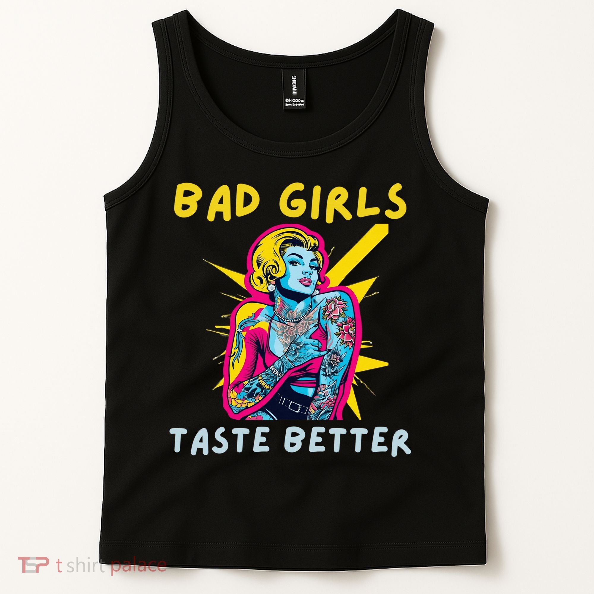 Bad Girl Taste Better Graphic Tattoo Tank Top