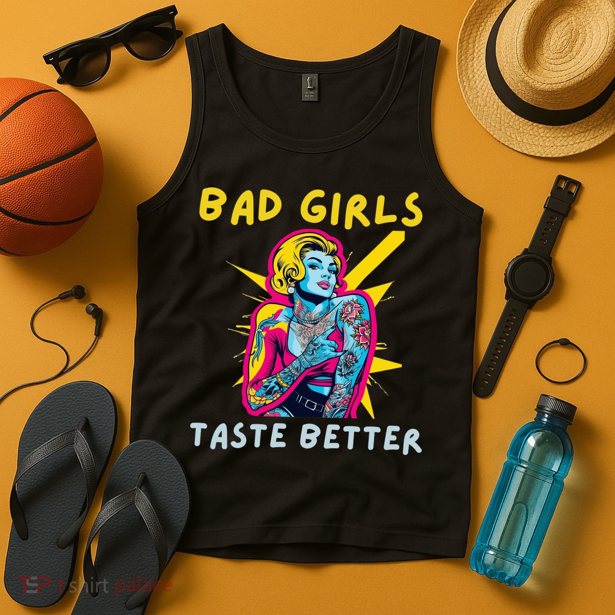 Bad Girl Taste Better Graphic Tattoo Tank Top