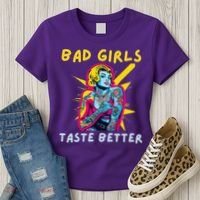 Bad Girl Taste Better Graphic Tattoo Women's T-Shirt thumb 3