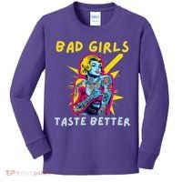 Bad Girl Taste Better Graphic Tattoo Kids Long Sleeve Shirt thumb 0