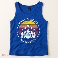 Bowling Gift That's Some Bowlshit Bowl Lover Bowler Tank Top thumb 2