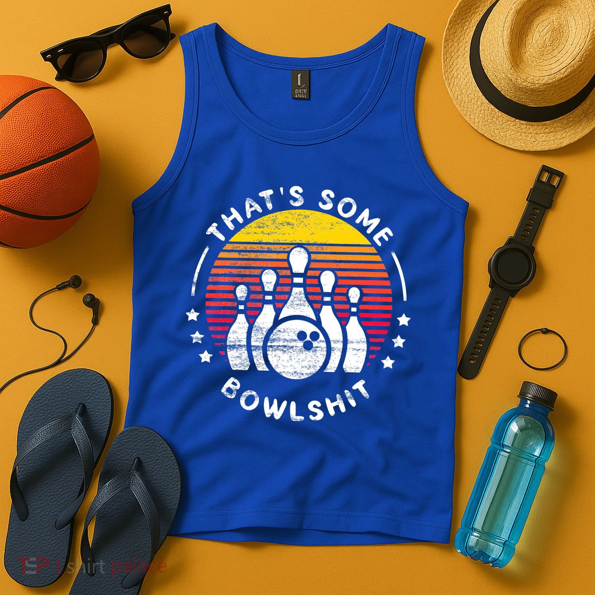 Bowling Gift That's Some Bowlshit Bowl Lover Bowler Tank Top