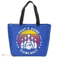 Bowling Gift That's Some Bowlshit Bowl Lover Bowler Tote Bag thumb 0