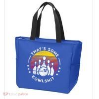 Bowling Gift That's Some Bowlshit Bowl Lover Bowler Tote Bag thumb 3