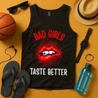 Bad Girl Taste Better Graphic Tattoo Tank Top thumb 4