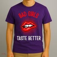 Bad Girl Taste Better Graphic Tattoo T-Shirt thumb 3