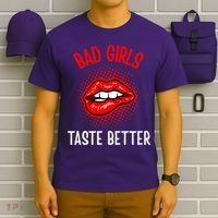 Bad Girl Taste Better Graphic Tattoo T-Shirt thumb 6