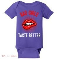 Bad Girl Taste Better Graphic Tattoo Baby Bodysuit thumb 0