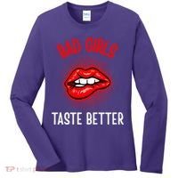 Bad Girl Taste Better Graphic Tattoo Women's Long Sleeve Shirt thumb 0