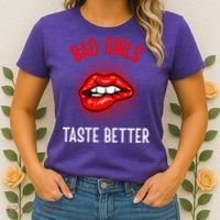 Bad Girl Taste Better Graphic Tattoo Women's T-Shirt thumb 2