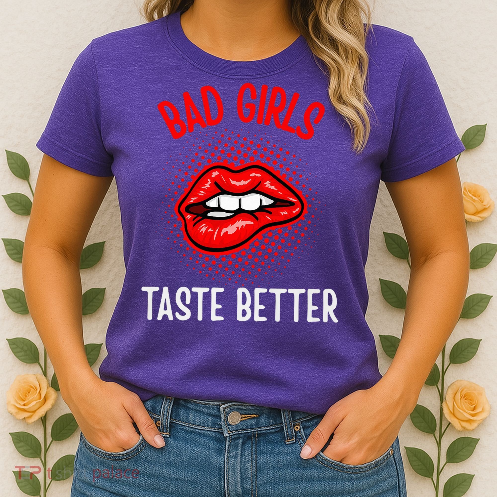Bad Girl Taste Better Graphic Tattoo Women's T-Shirt