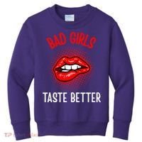 Bad Girl Taste Better Graphic Tattoo Kids Sweatshirt thumb 0